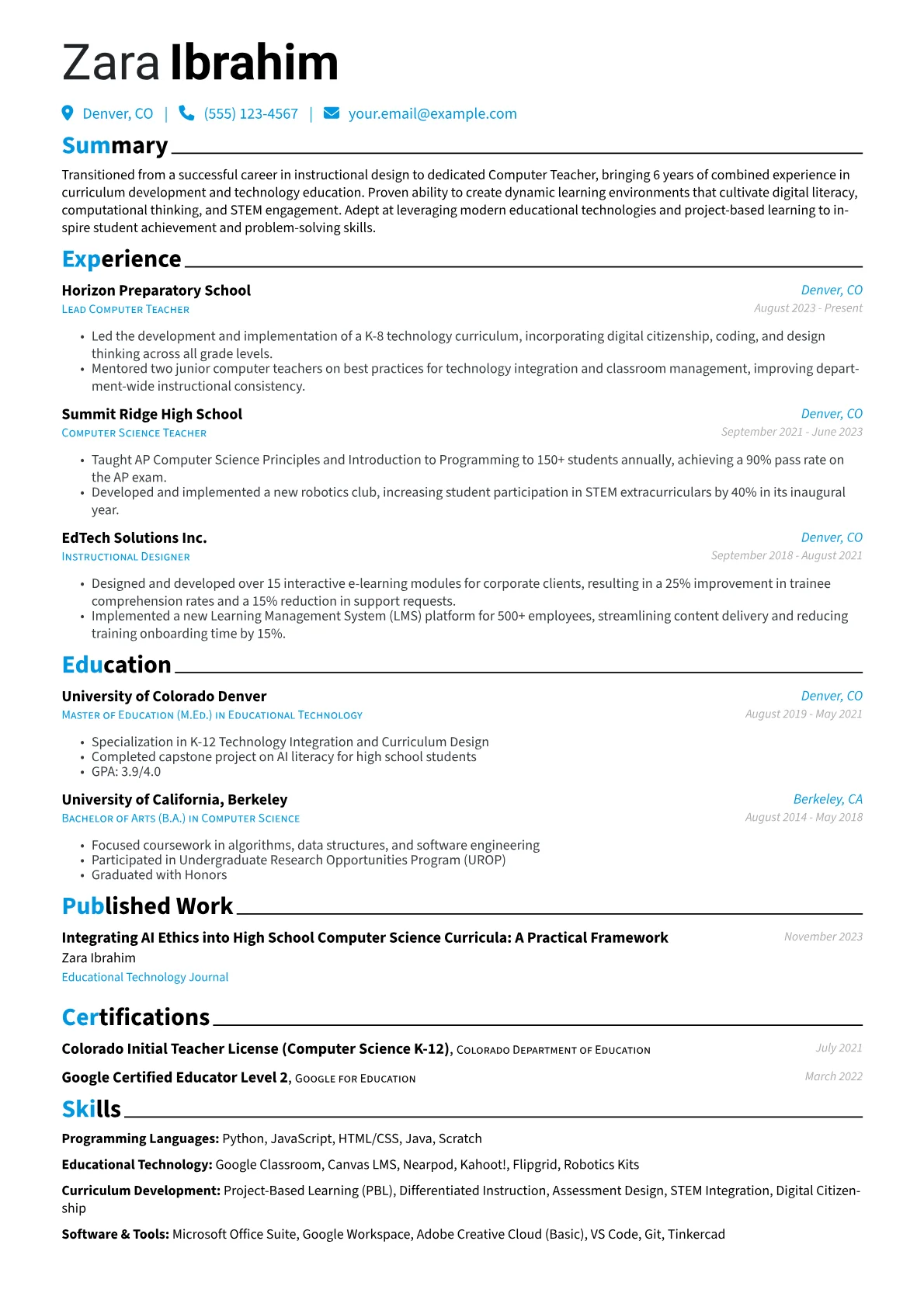 Career changer version - Page 1