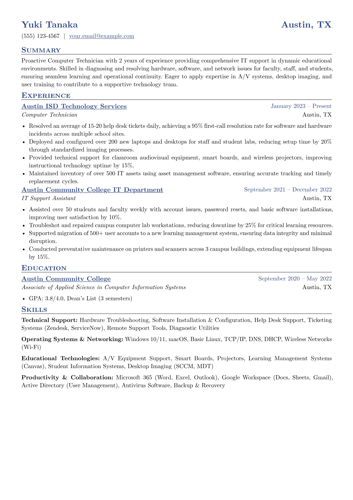 Technical Support version - Page 1