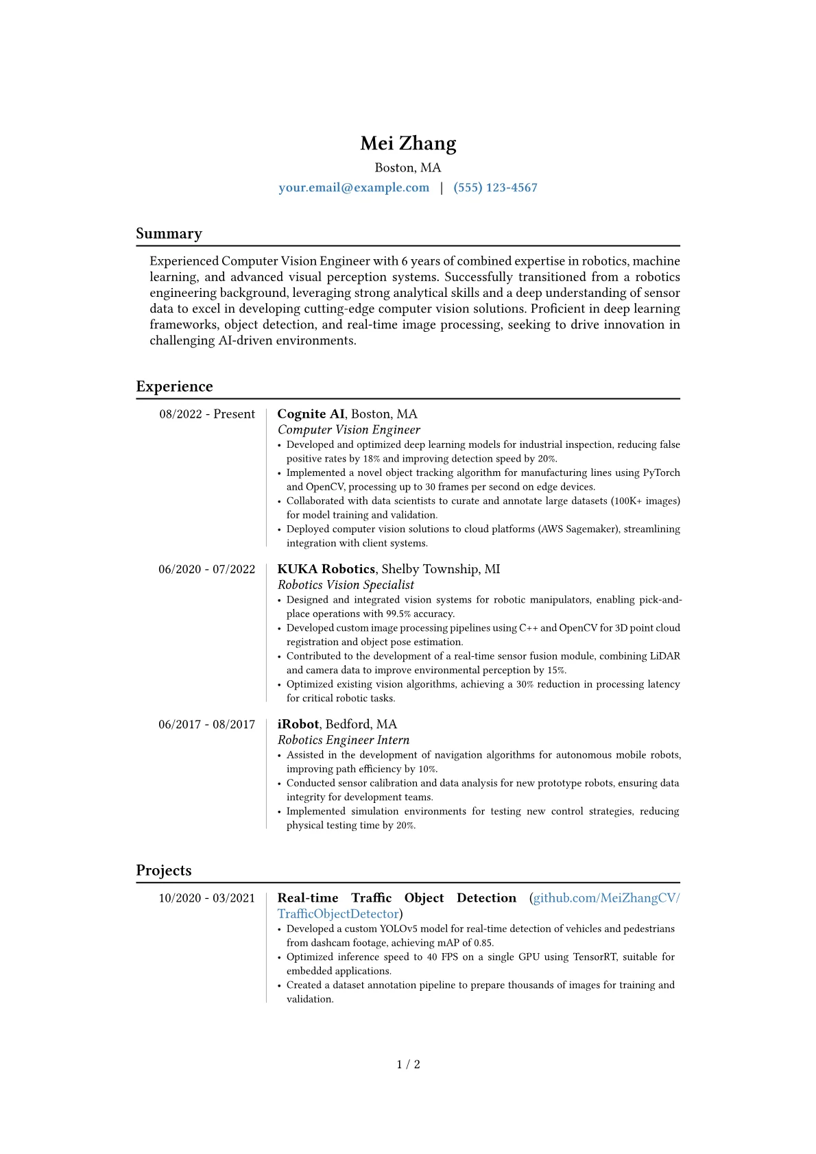 Career changer version - Page 1