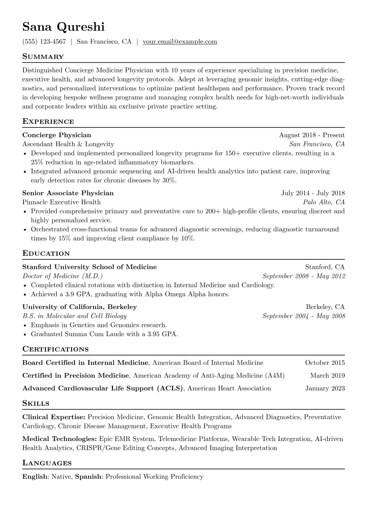 Clinical Expertise version - Page 1