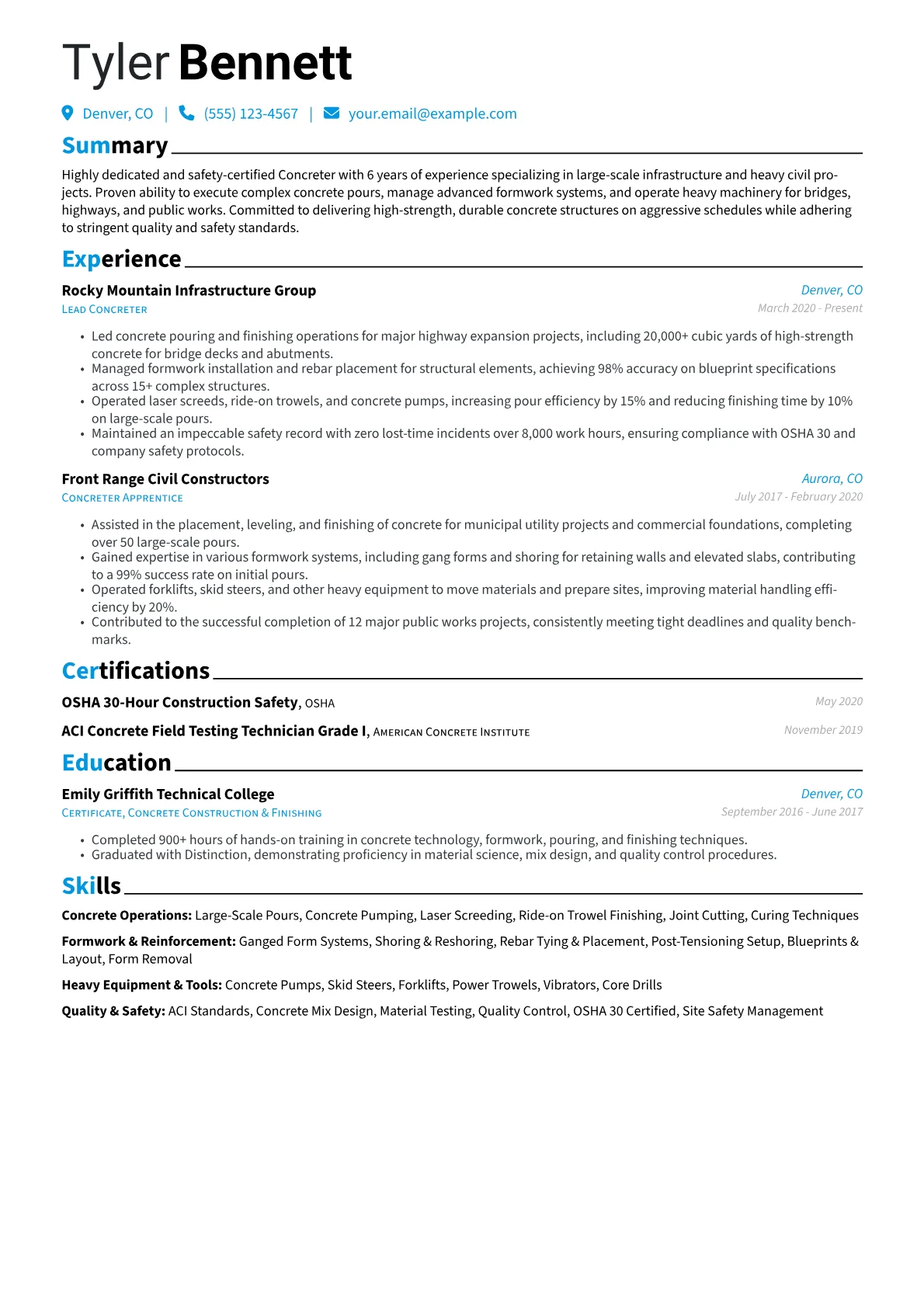 Infrastructure Concreter version - Page 1