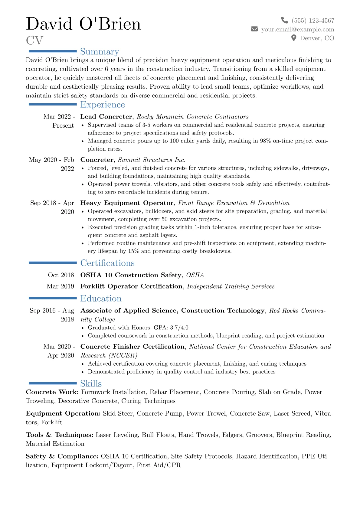 Career changer version - Page 1