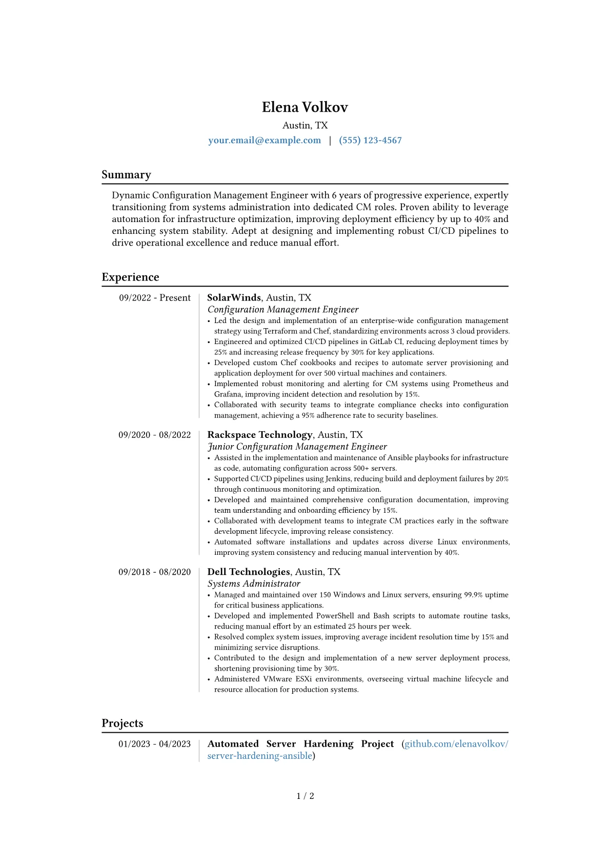 Career changer version - Page 1