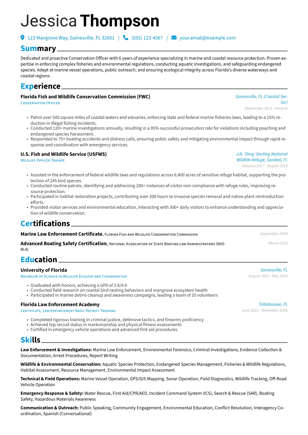 Conservation Officer version - Page 1