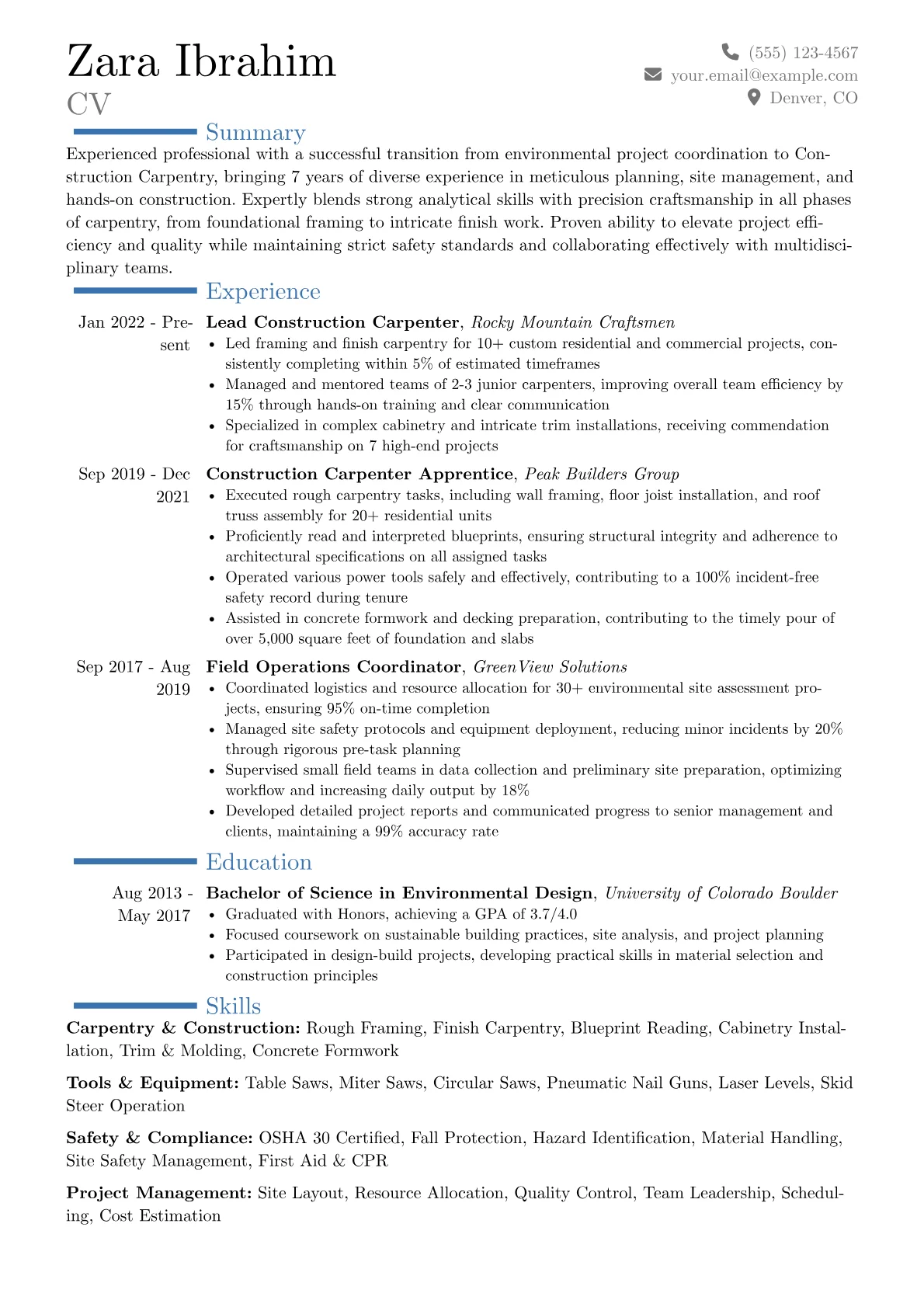Career changer version - Page 1