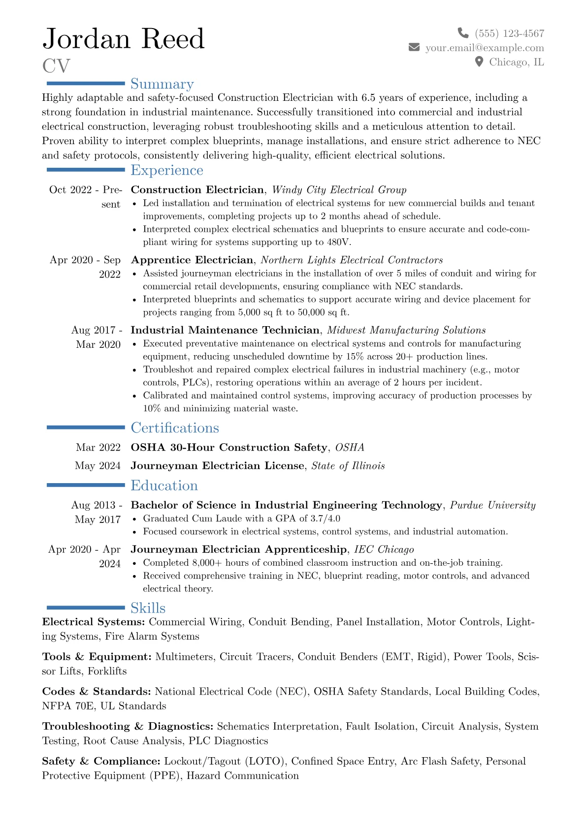 Career changer version - Page 1