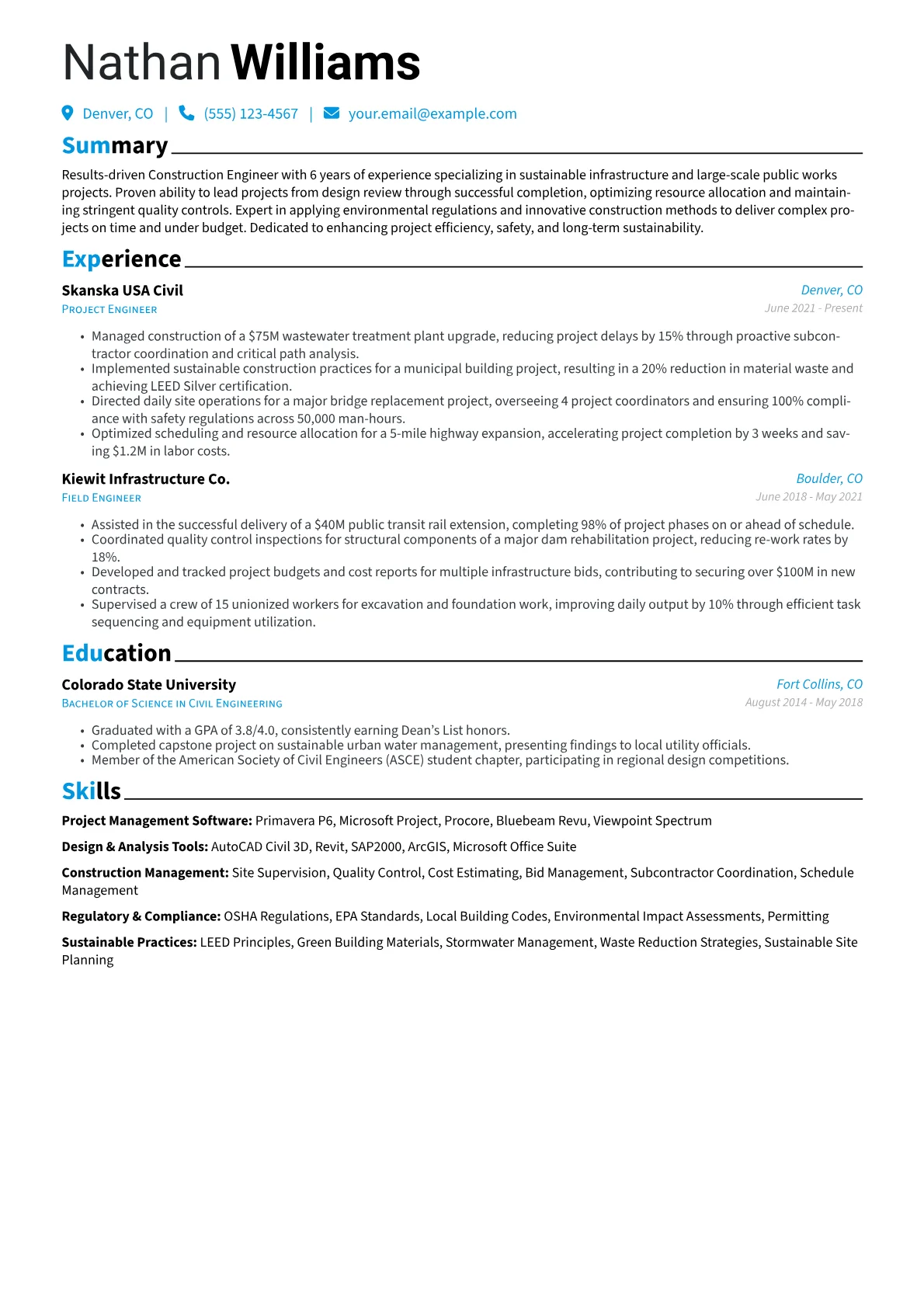 Project Management version - Page 1