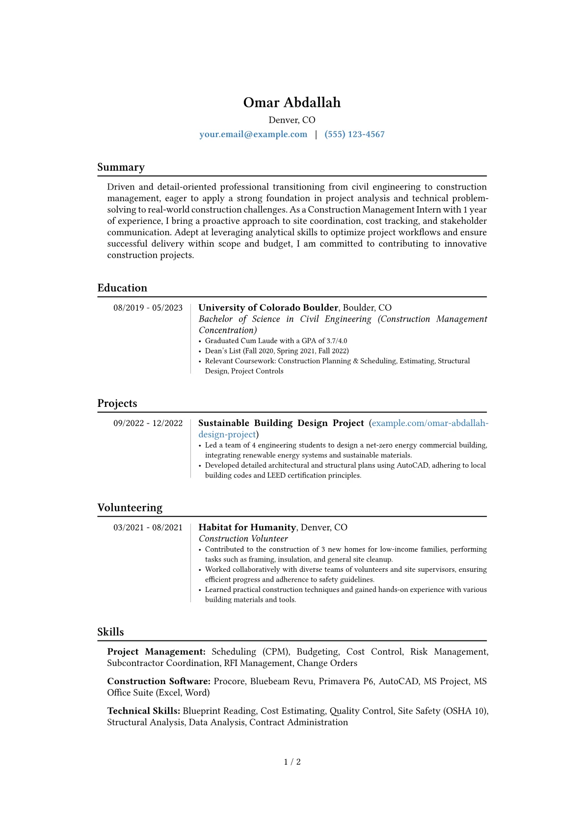 Career changer version - Page 1
