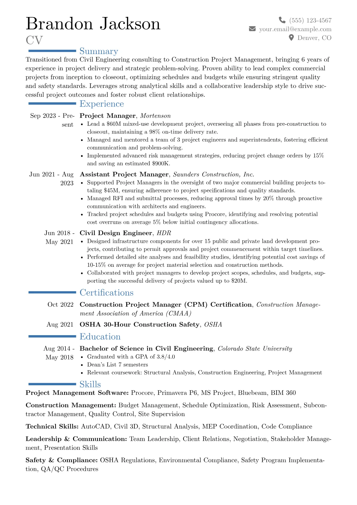 Career changer version - Page 1
