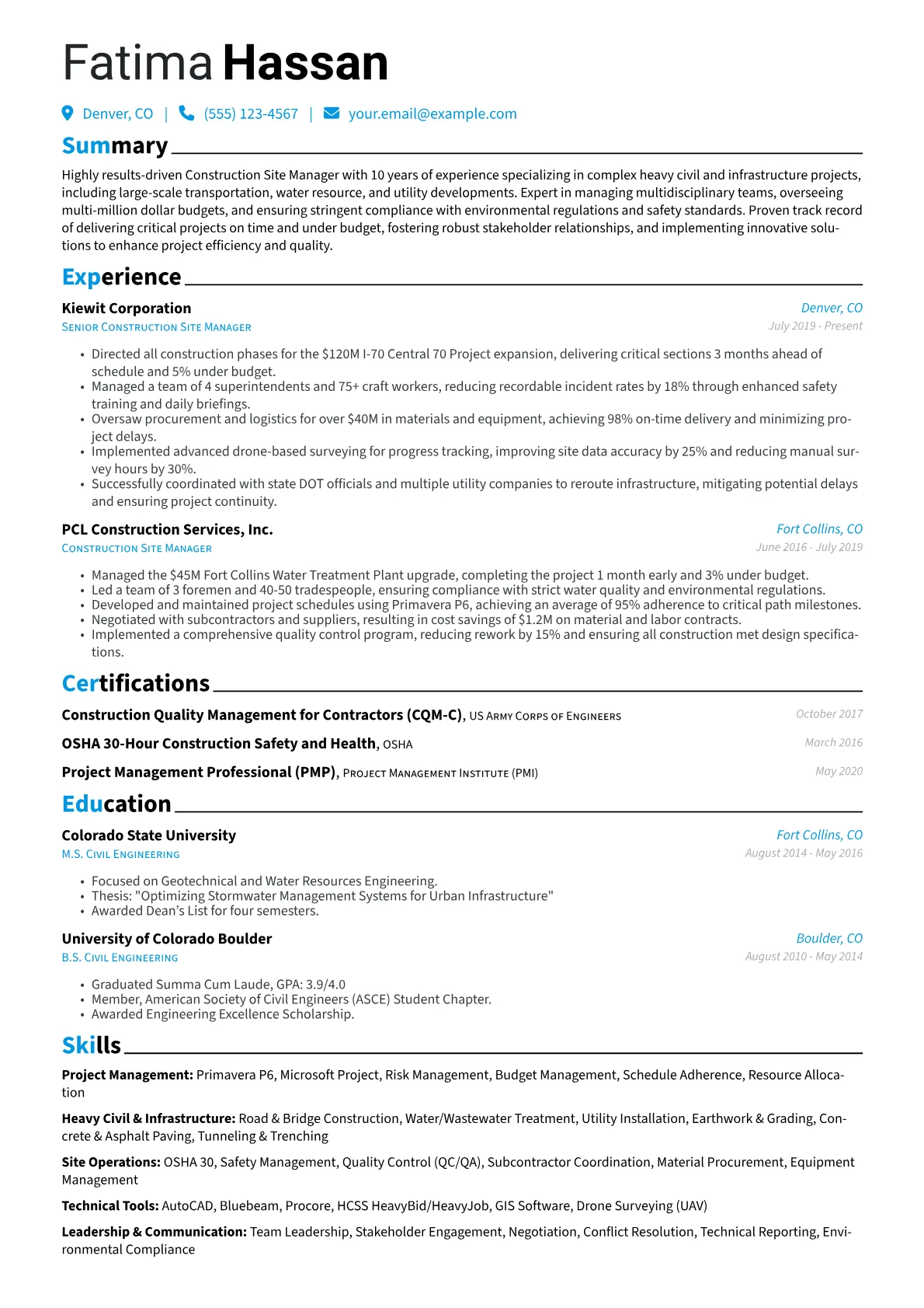 Heavy Civil version - Page 1