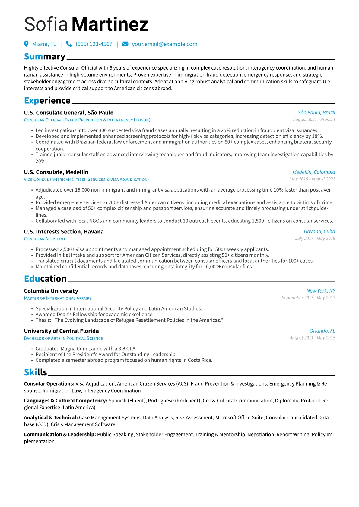 Consular Official version - Page 1