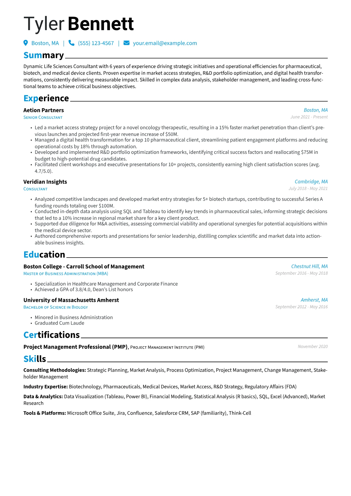 Life Sciences Consulting version - Page 1