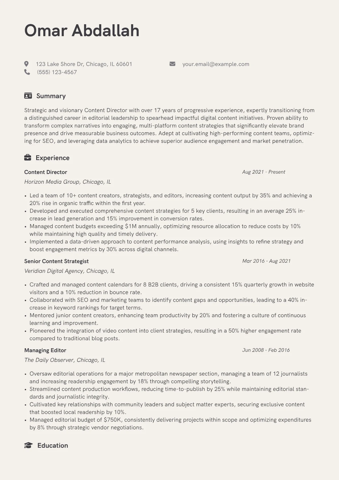 Career changer version - Page 1