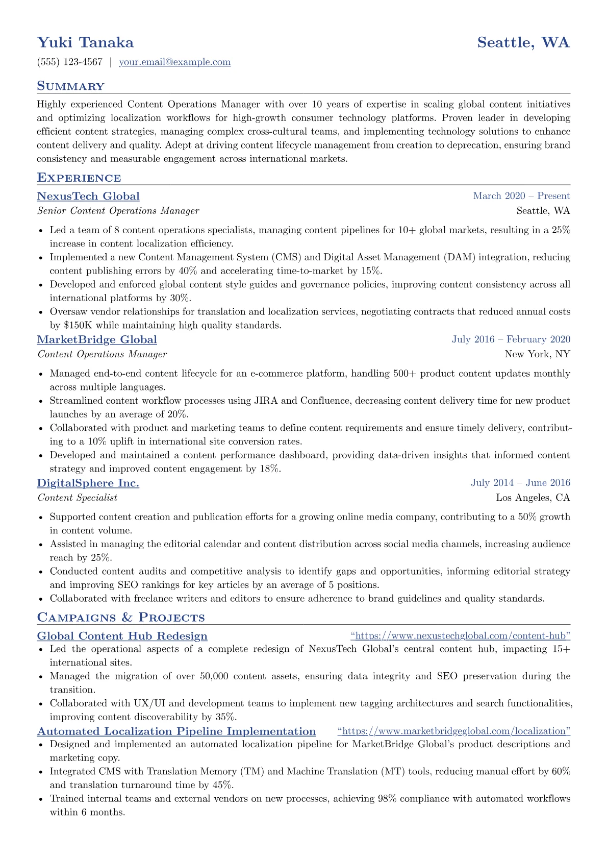 Global Content Operations version - Page 1