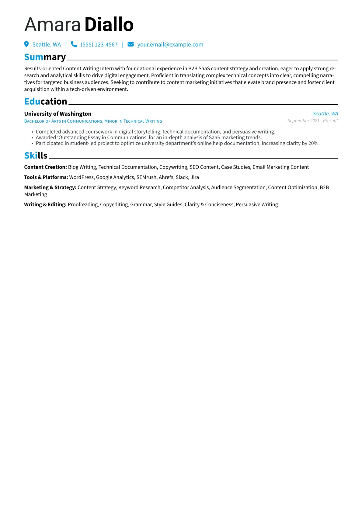 Content Writing Intern version - Page 1