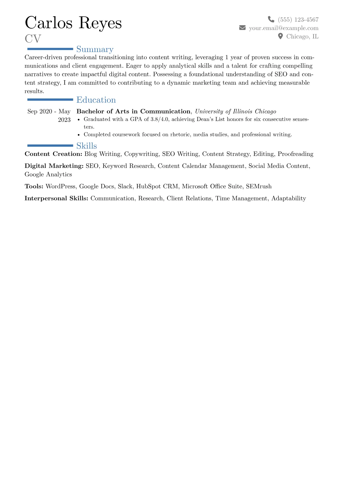 Career changer version - Page 1
