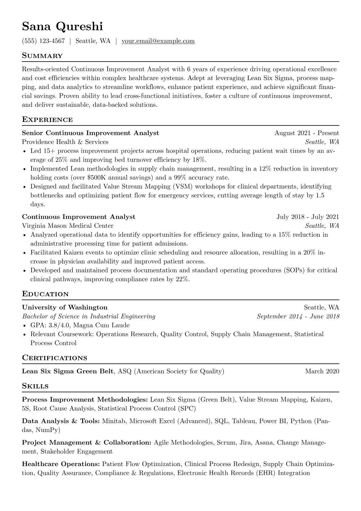 Healthcare Operations version - Page 1