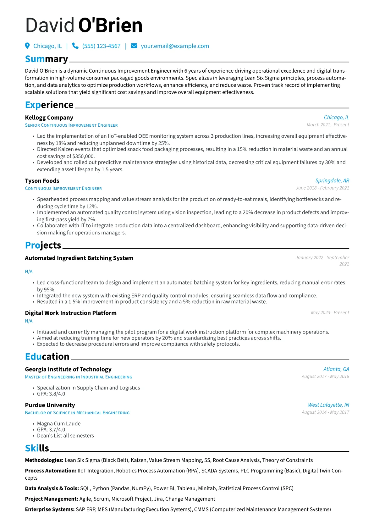 Continuous Improvement version - Page 1