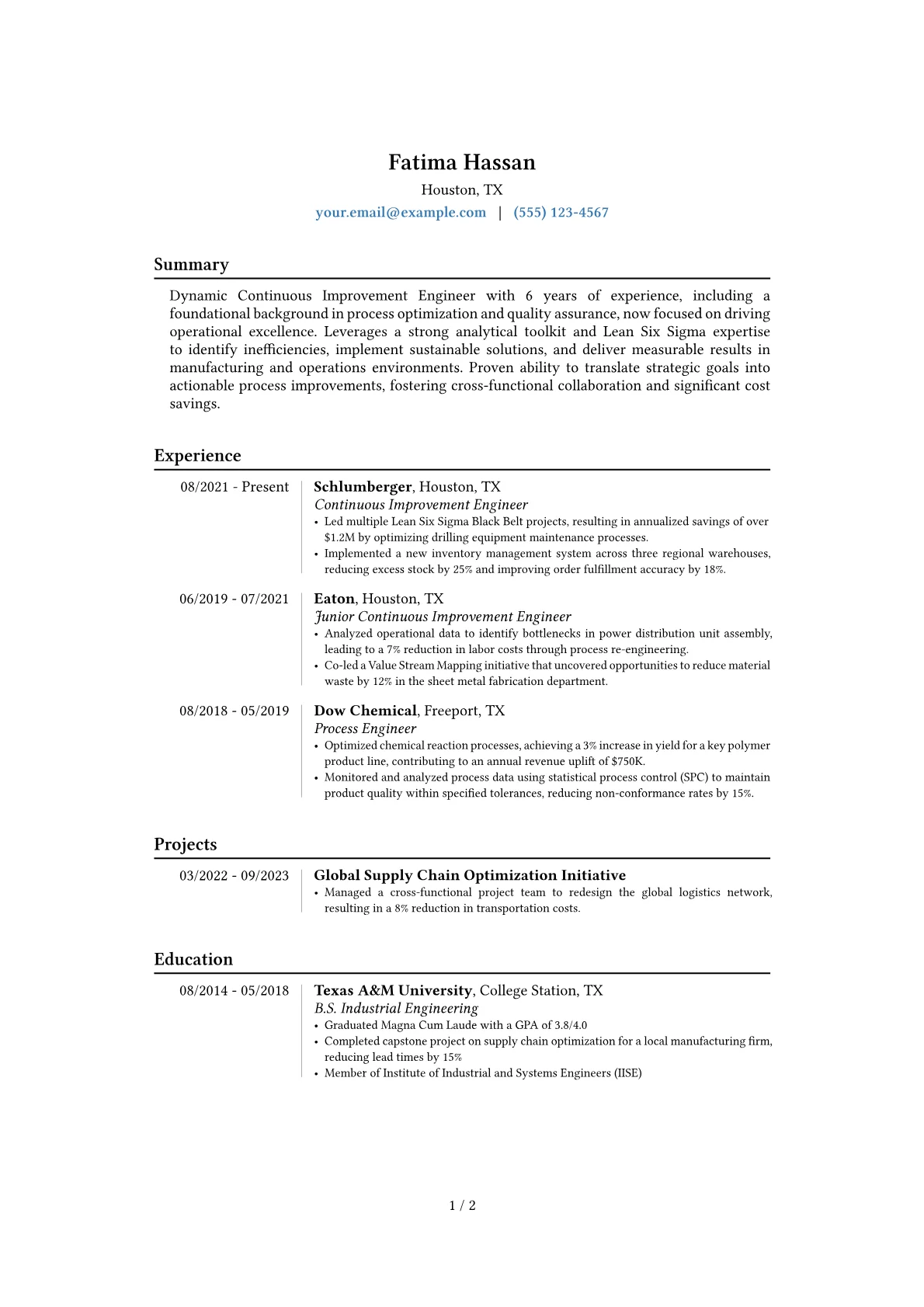 Career changer version - Page 1