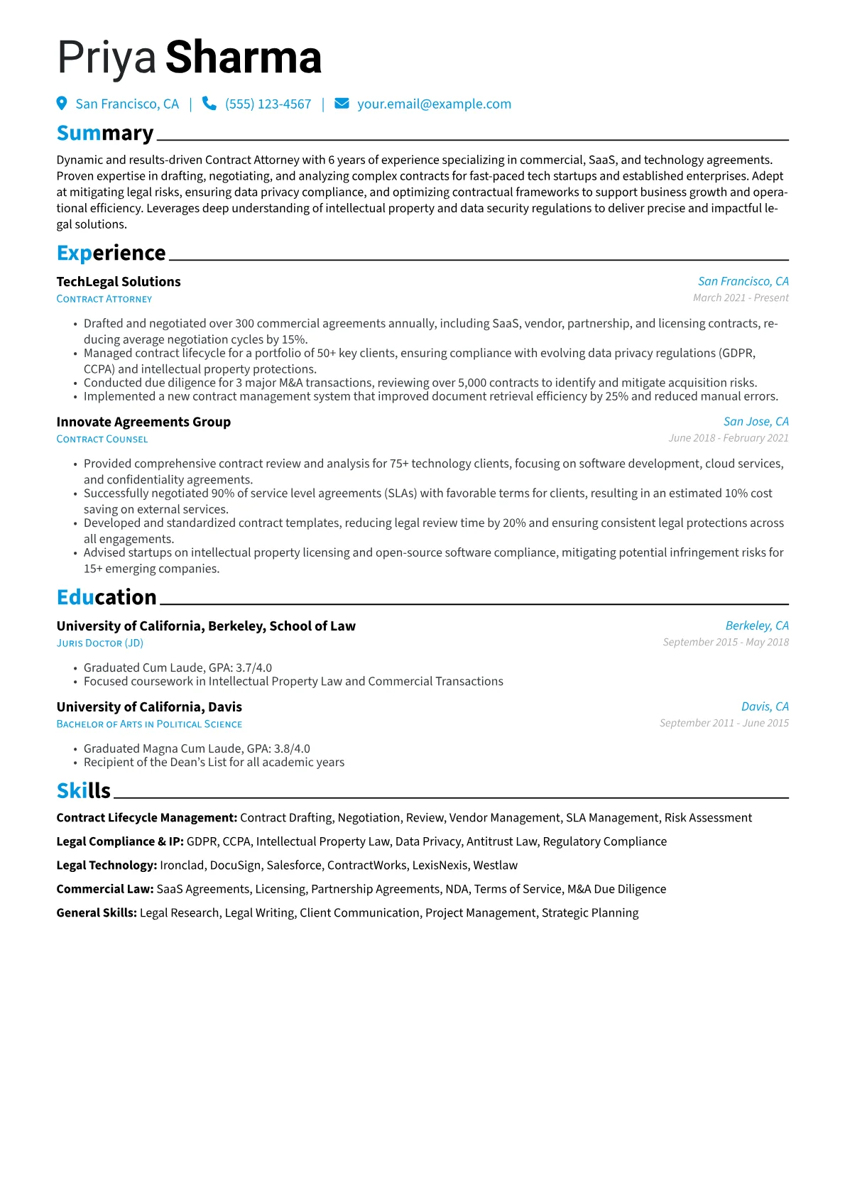 Contract Attorney version - Page 1
