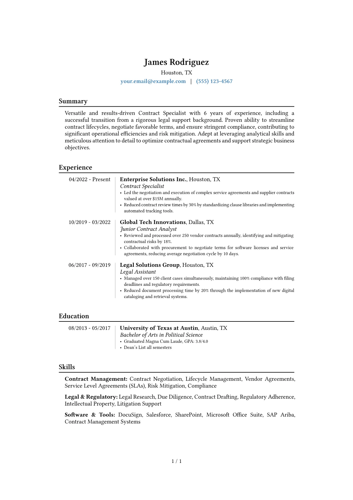 Career changer version - Page 1
