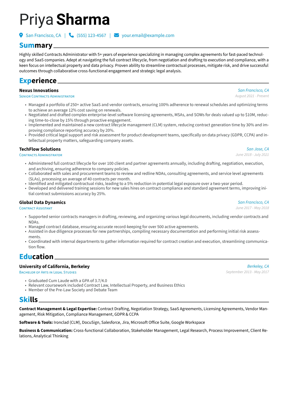 Contracts Administrator version - Page 1