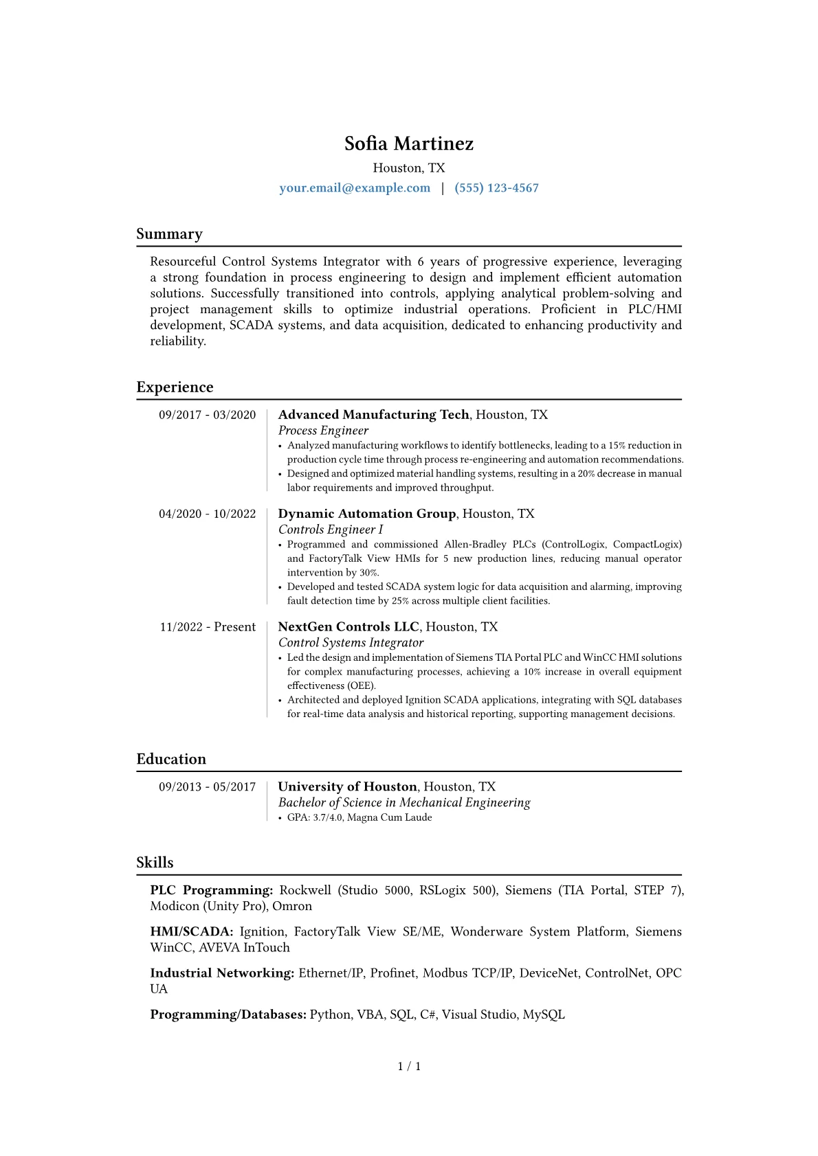 Career changer version - Page 1