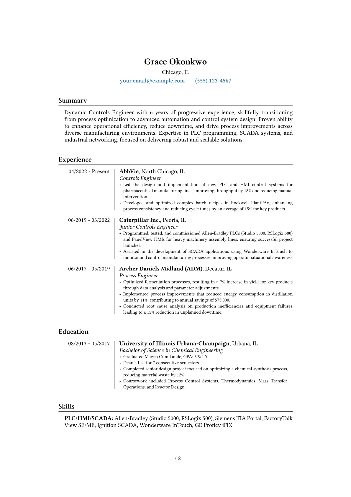 Career changer version - Page 1