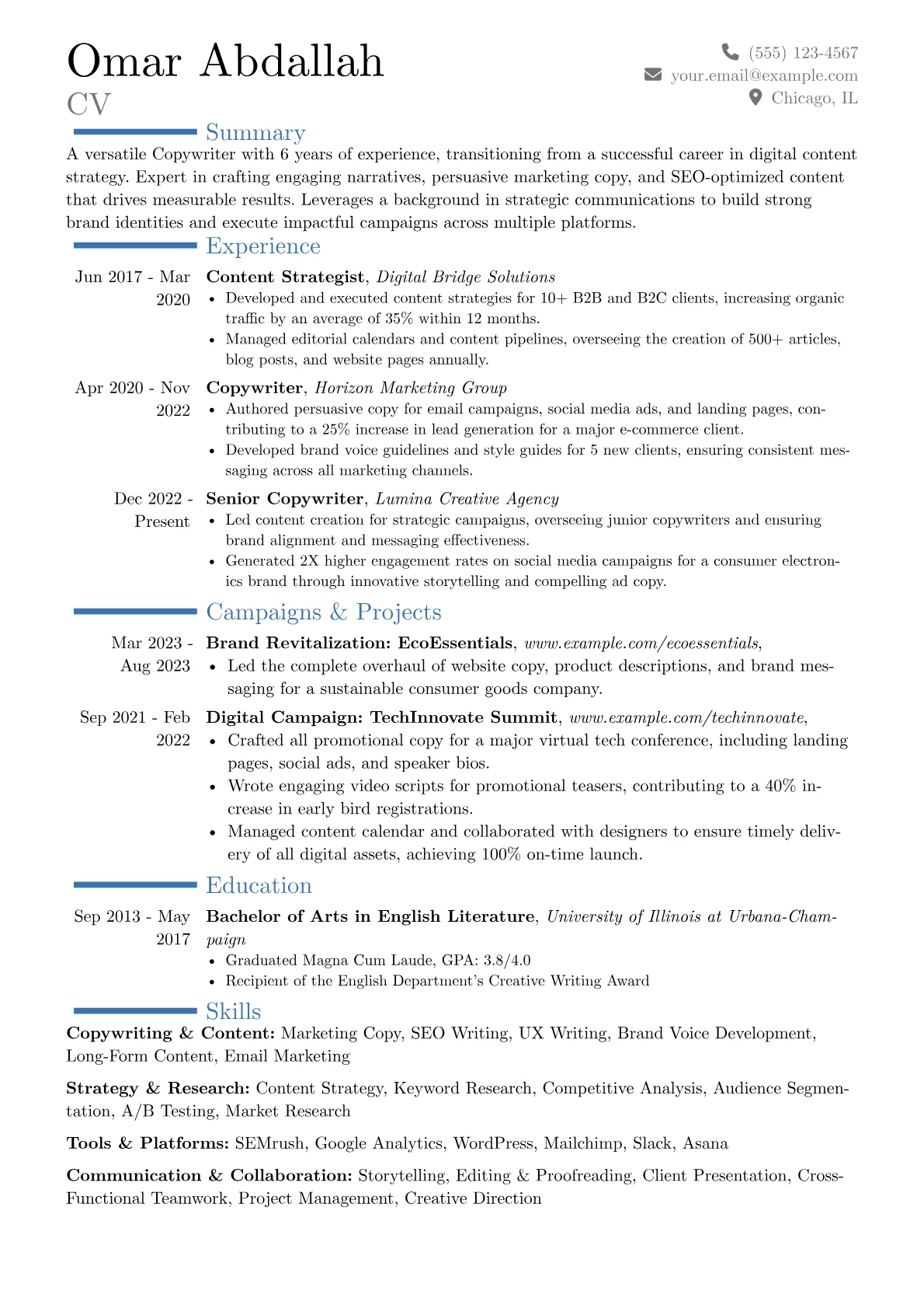 Career changer version - Page 1
