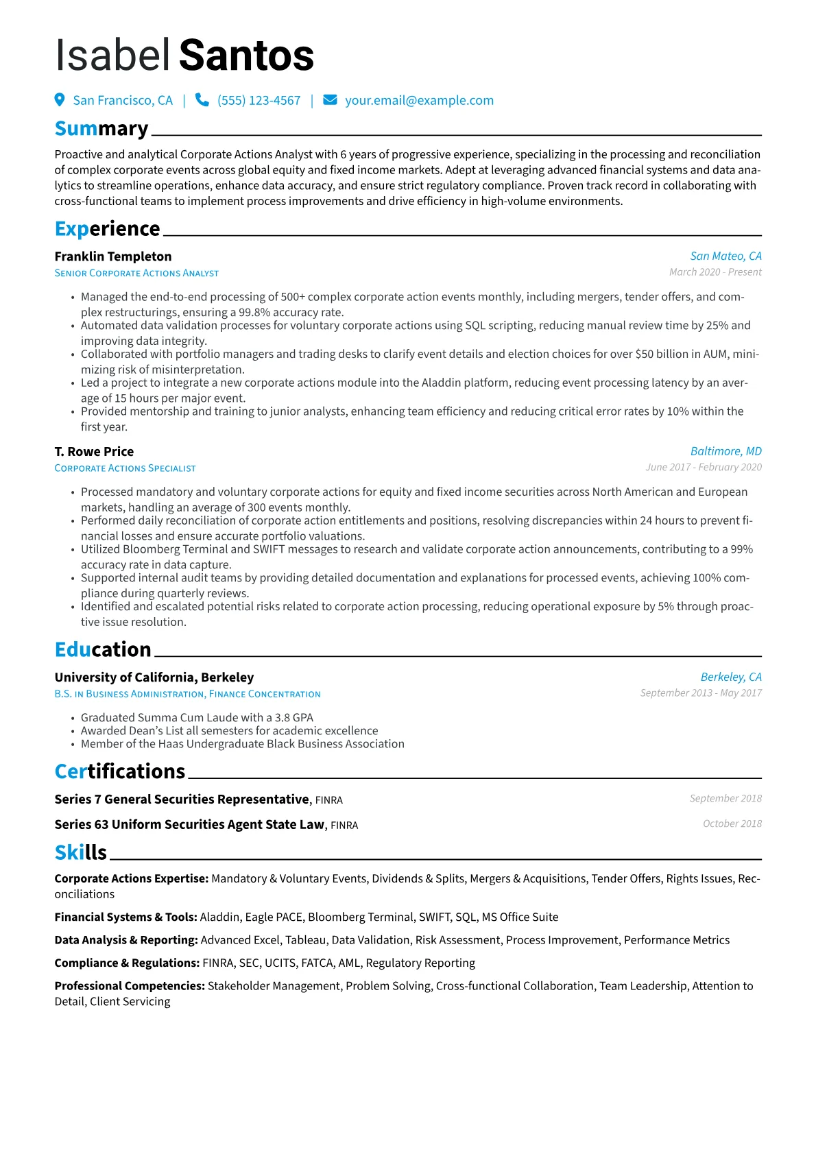 Corporate Actions version - Page 1
