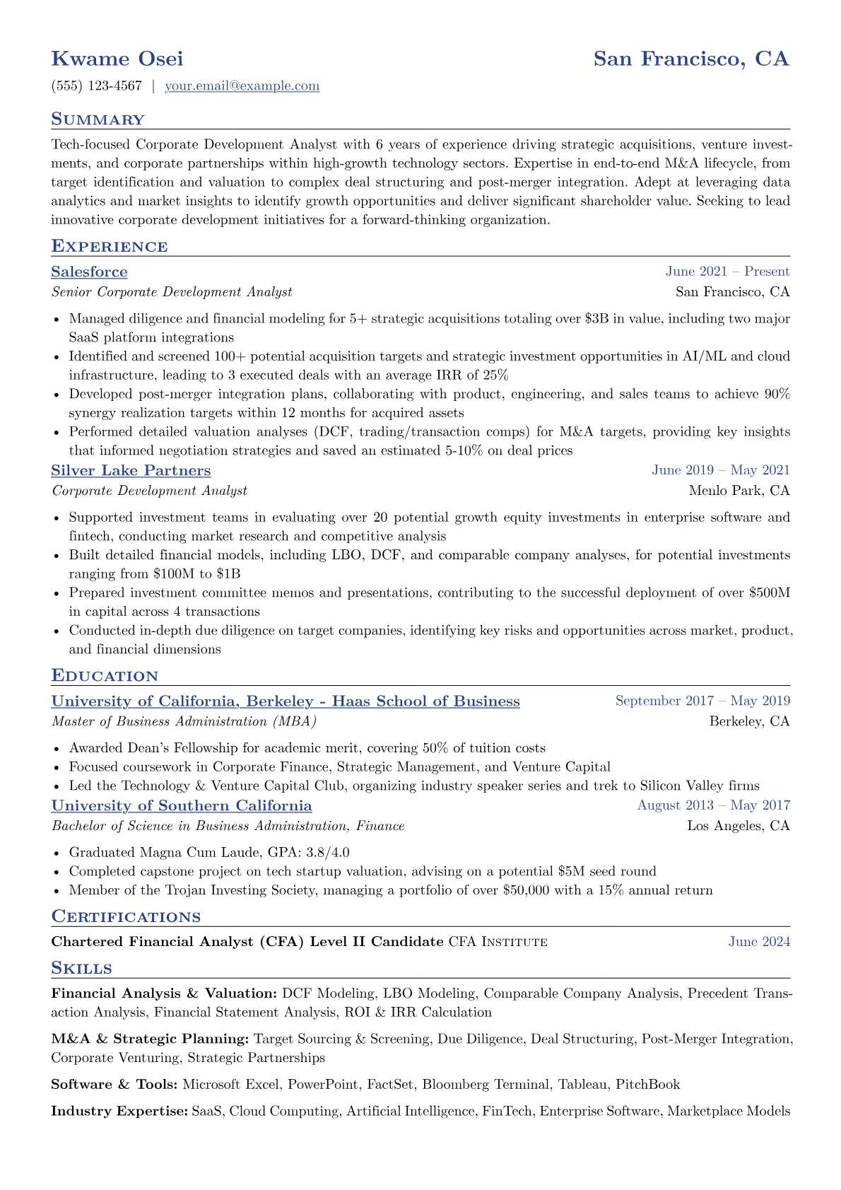 Corporate Development version - Page 1