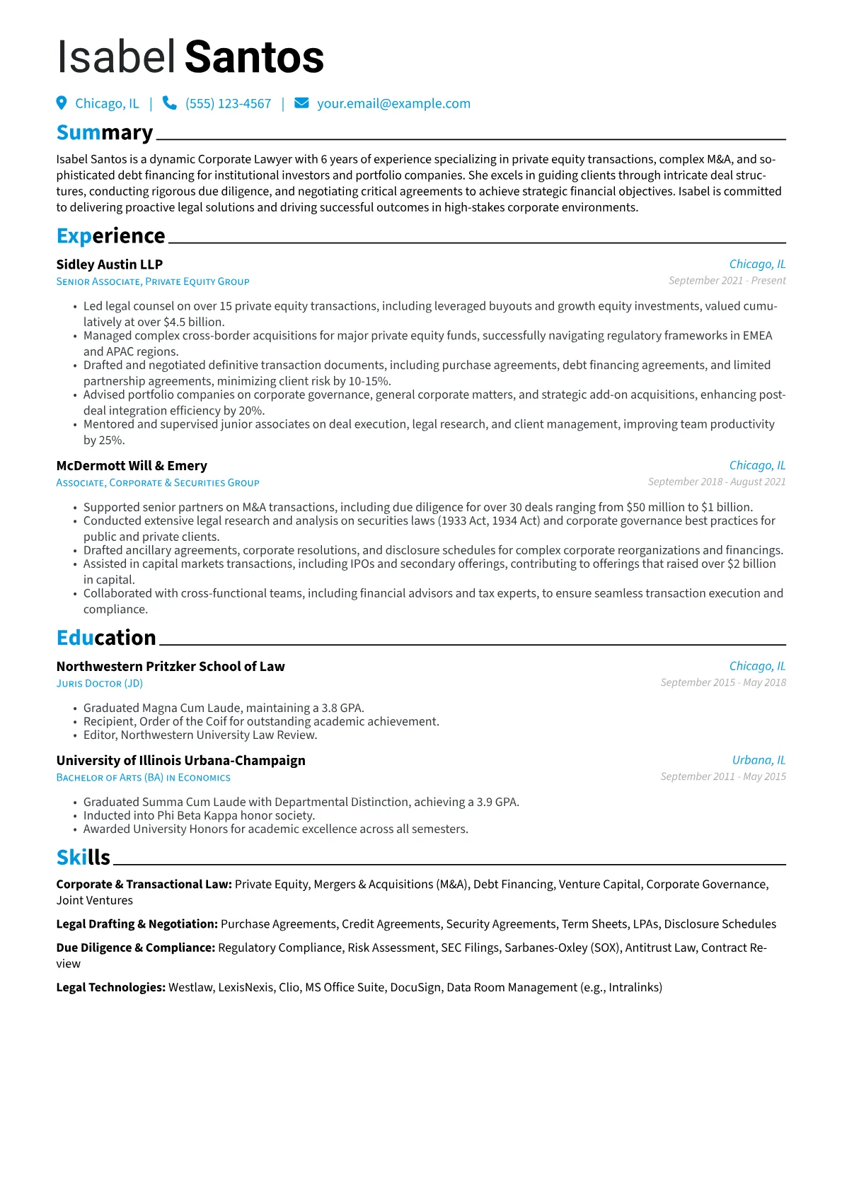 Corporate & Transactional version - Page 1