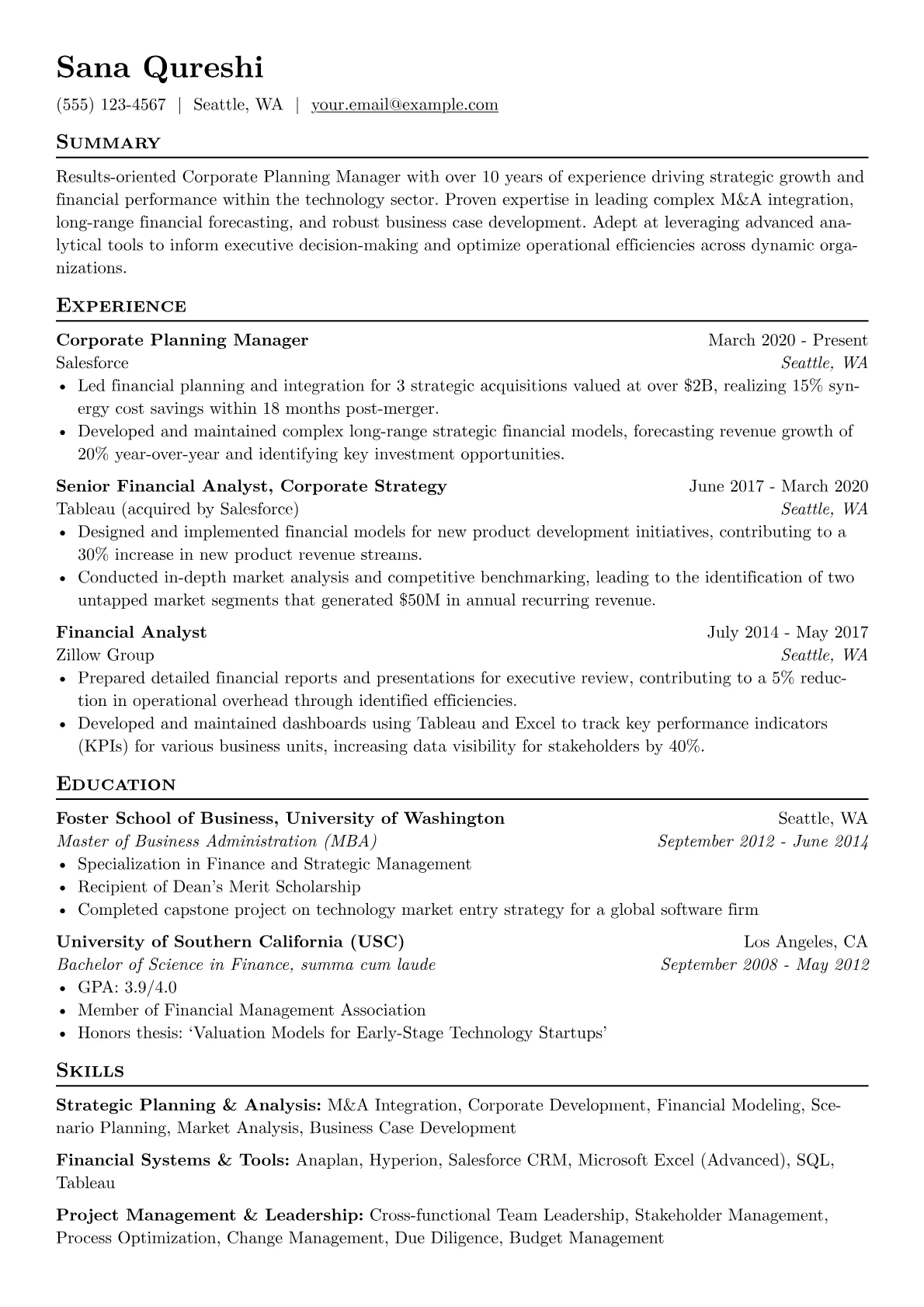 Corporate Planning version - Page 1