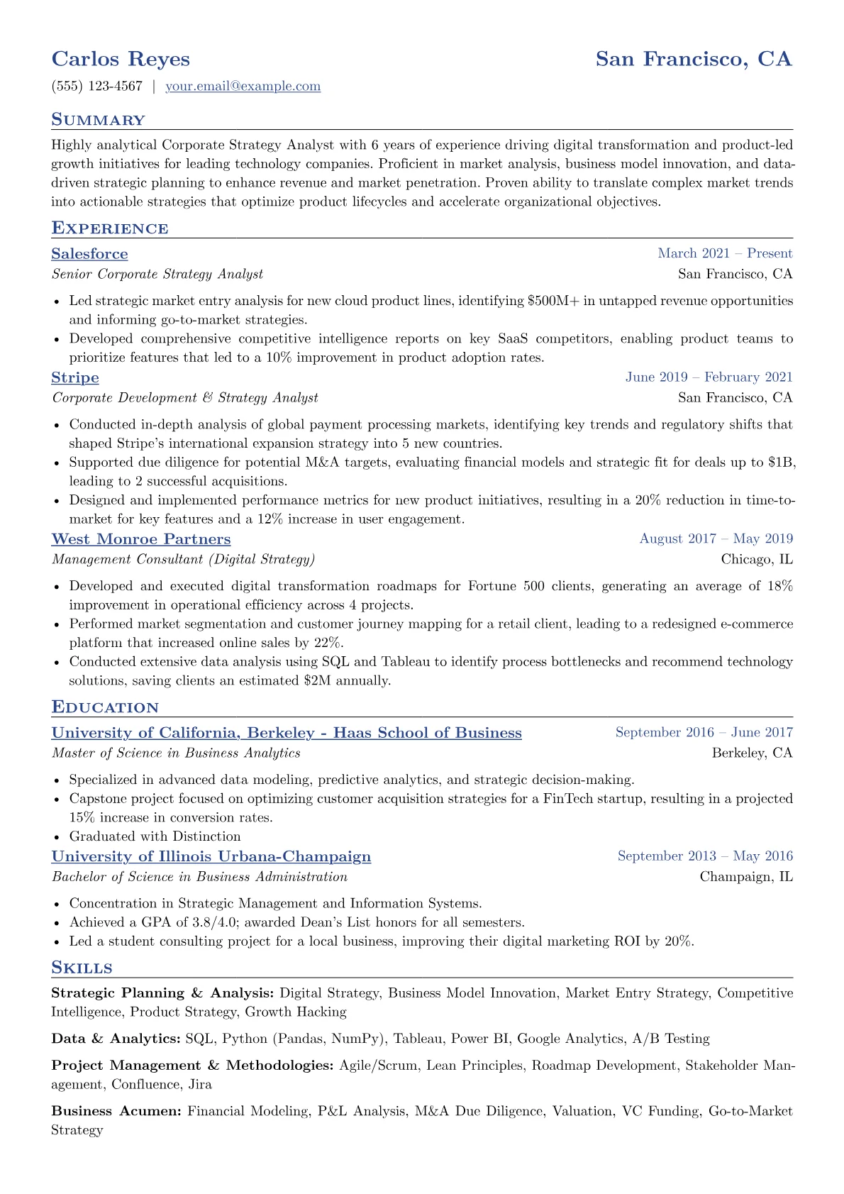 Strategic Planning version - Page 1