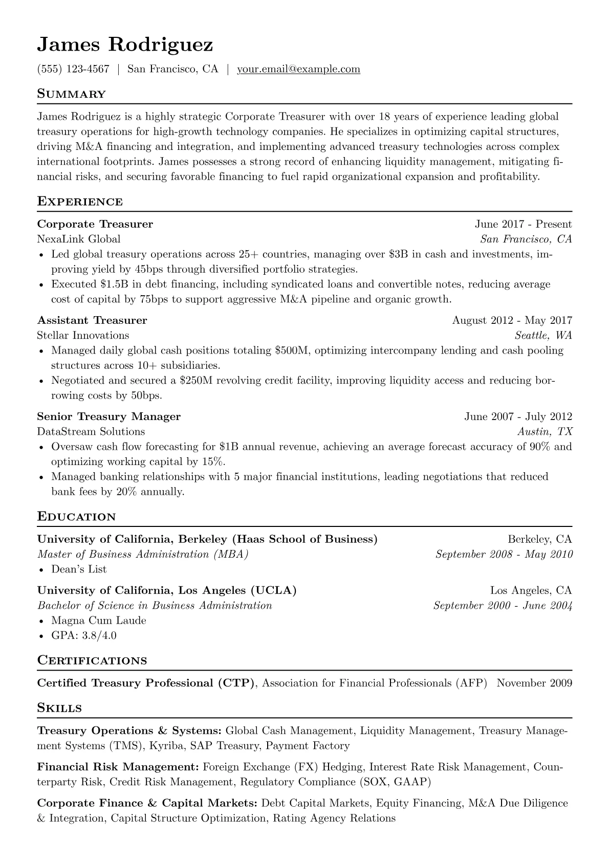 Global Tech Treasury version - Page 1
