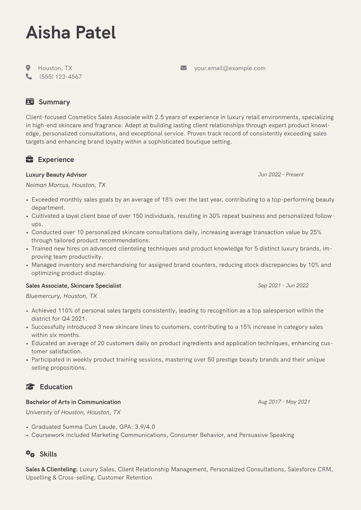 Luxury Skincare Sales version - Page 1