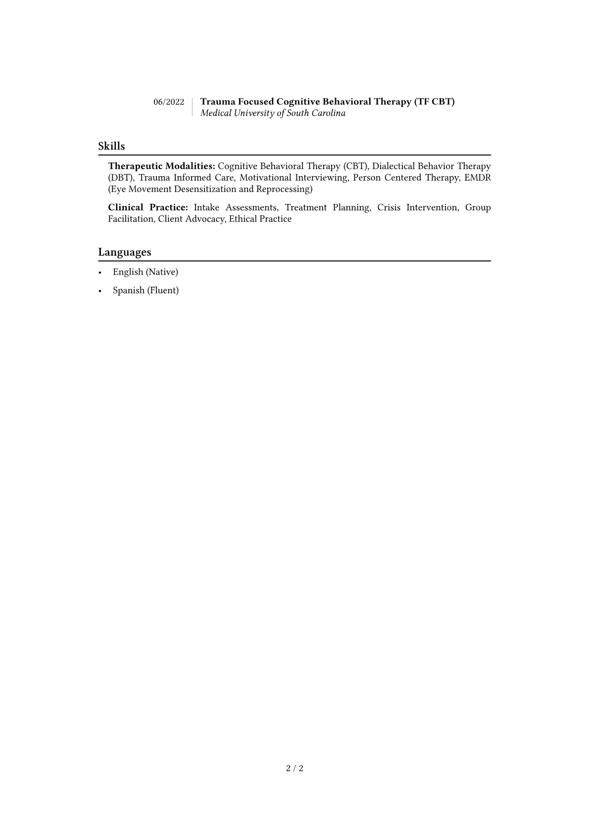 Career changer version - Page 2