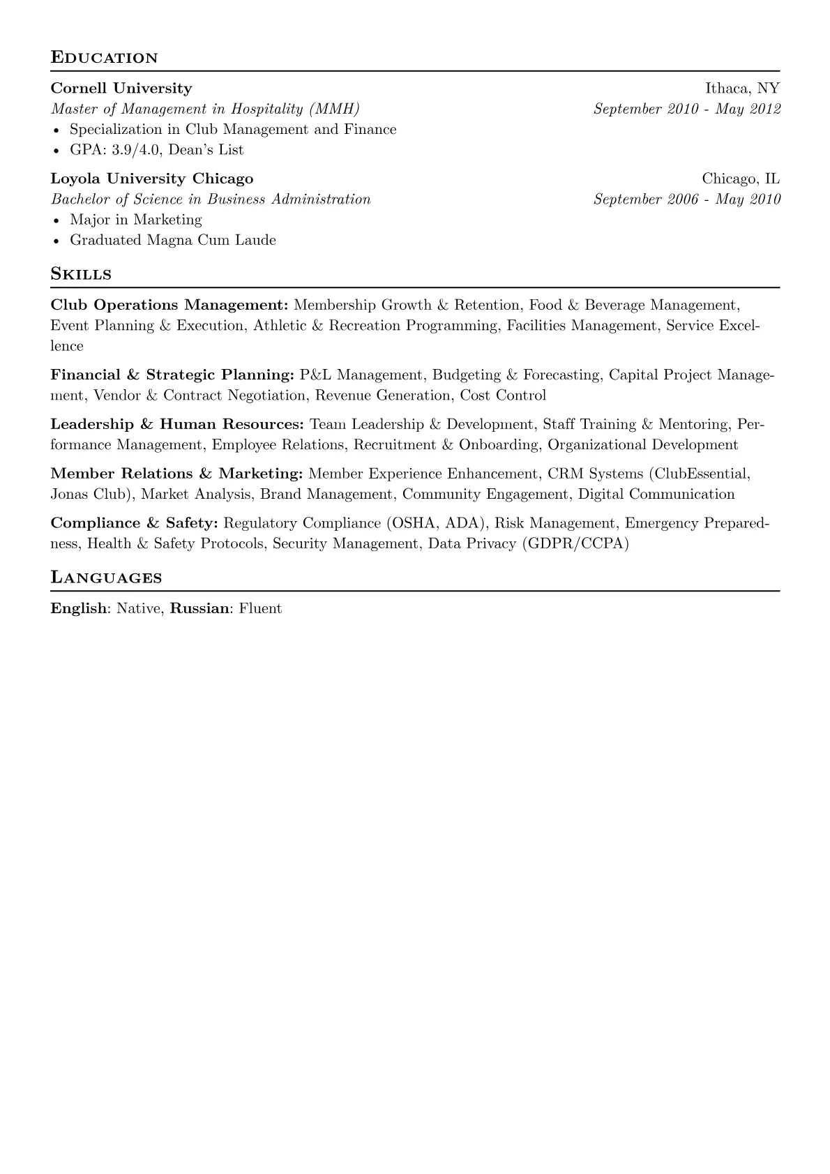 Country Club Manager version - Page 2