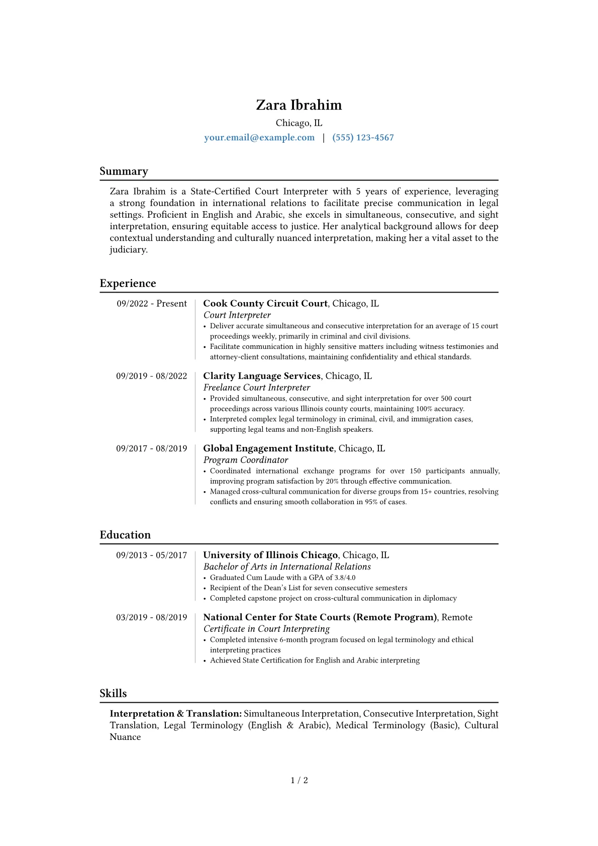 Career changer version - Page 1