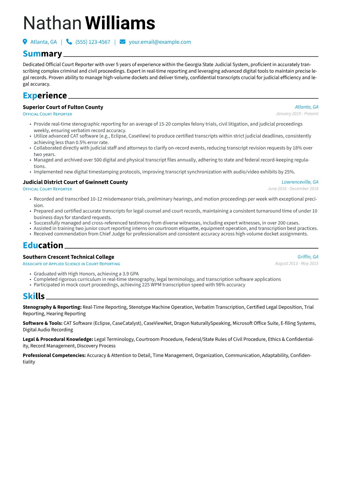 Official Court Reporter version - Page 1