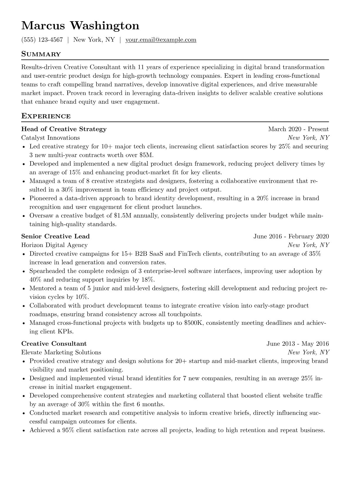 Creative Consultant version - Page 1