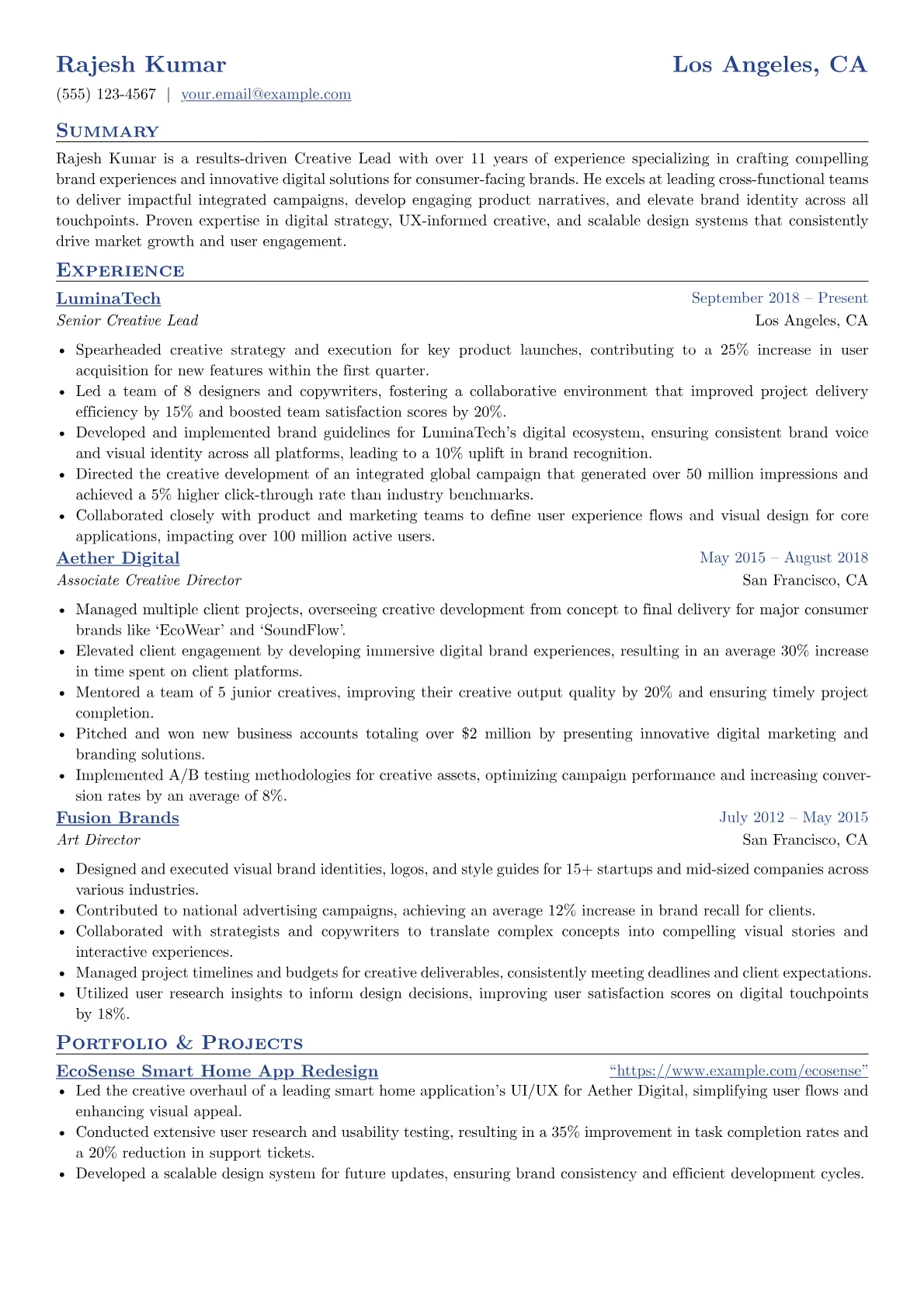 Creative Lead - Brand version - Page 1