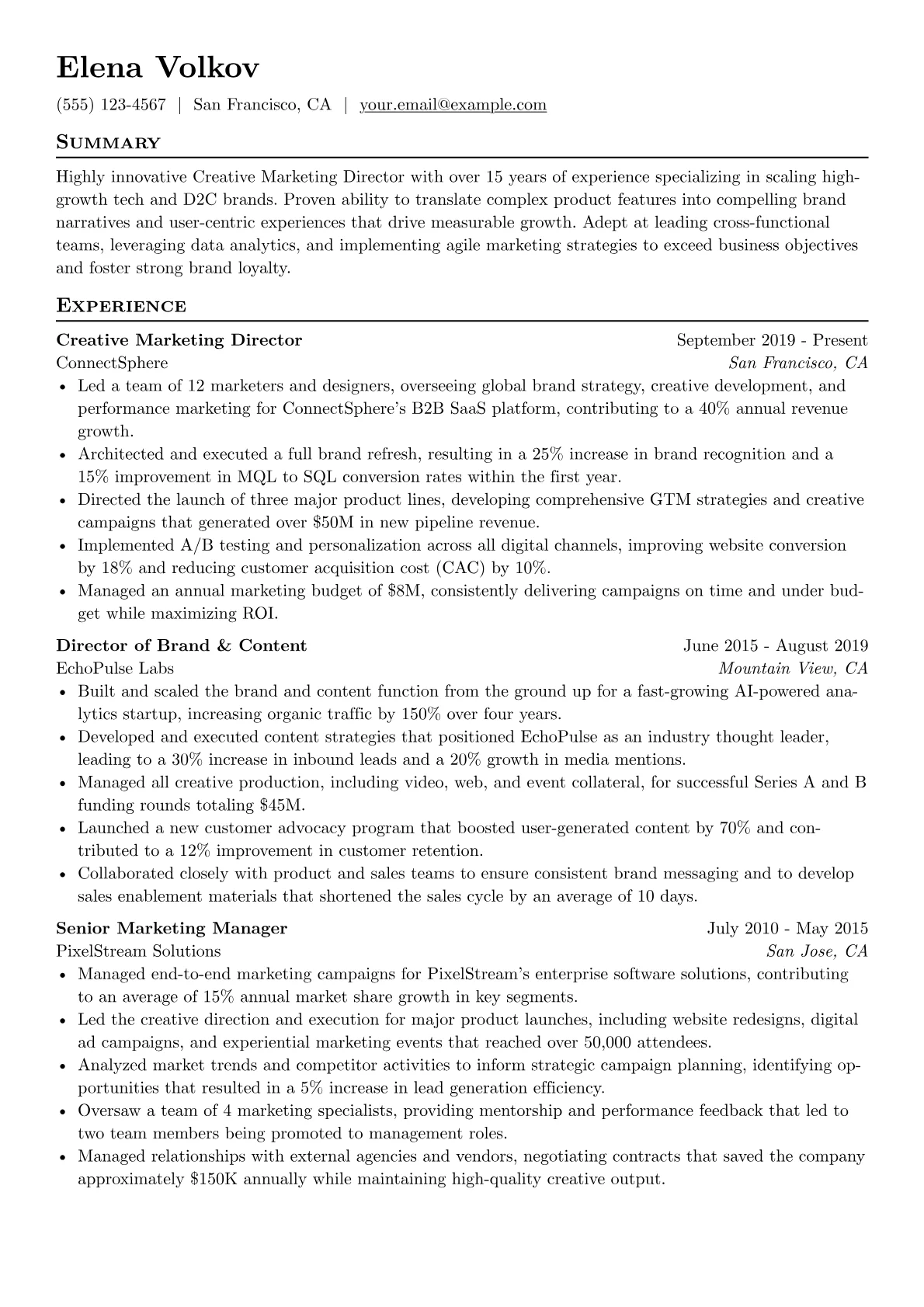 Marketing Strategy version - Page 1