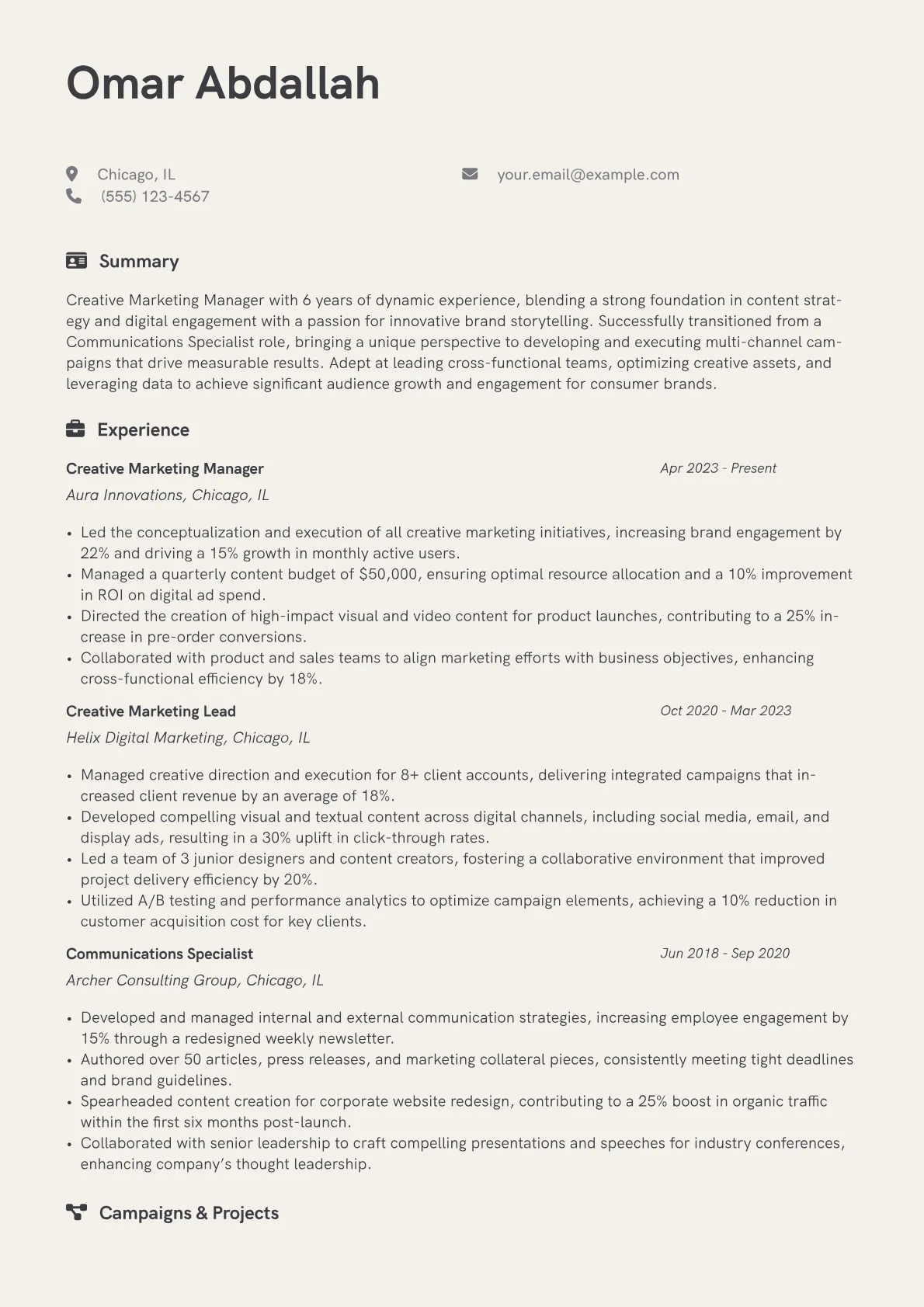 Career changer version - Page 1