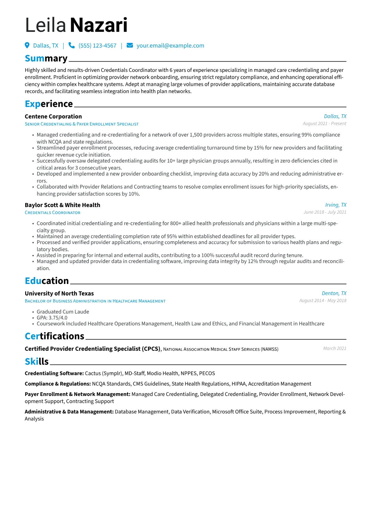 Credentialing Software version - Page 1