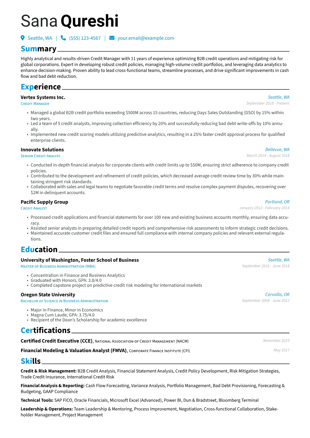 Credit & Risk Management version - Page 1
