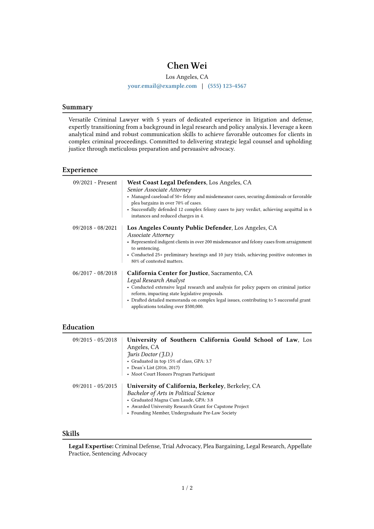 Career changer version - Page 1