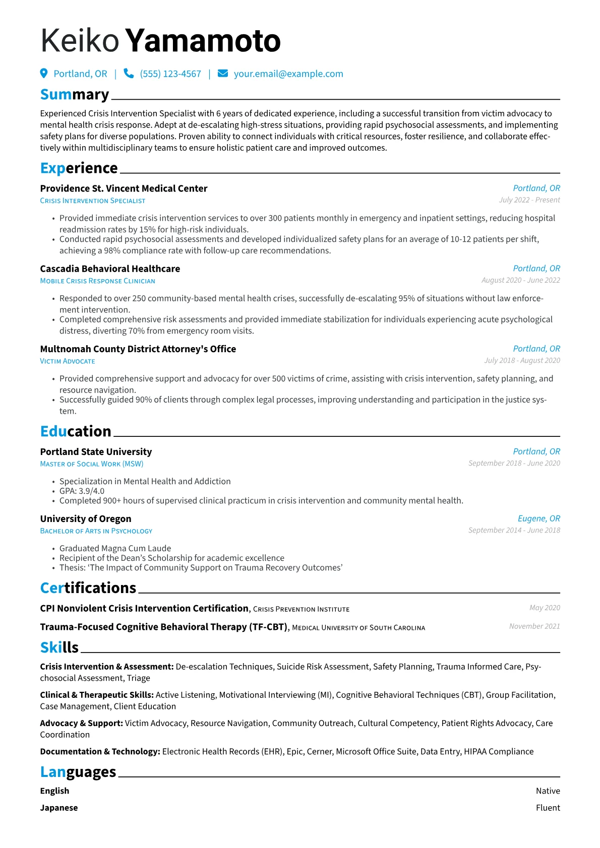 Career changer version - Page 1