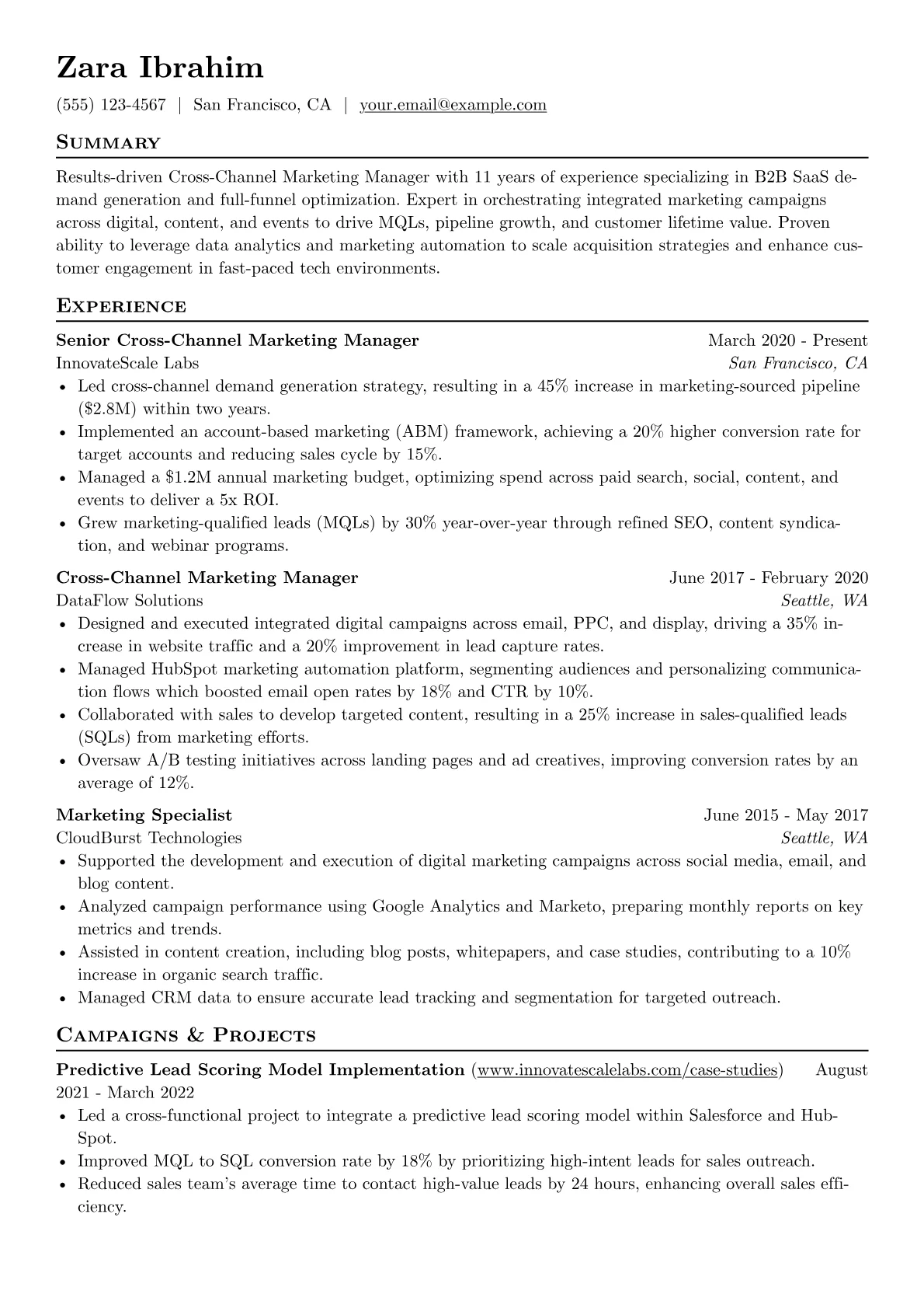 Marketing Strategy version - Page 1