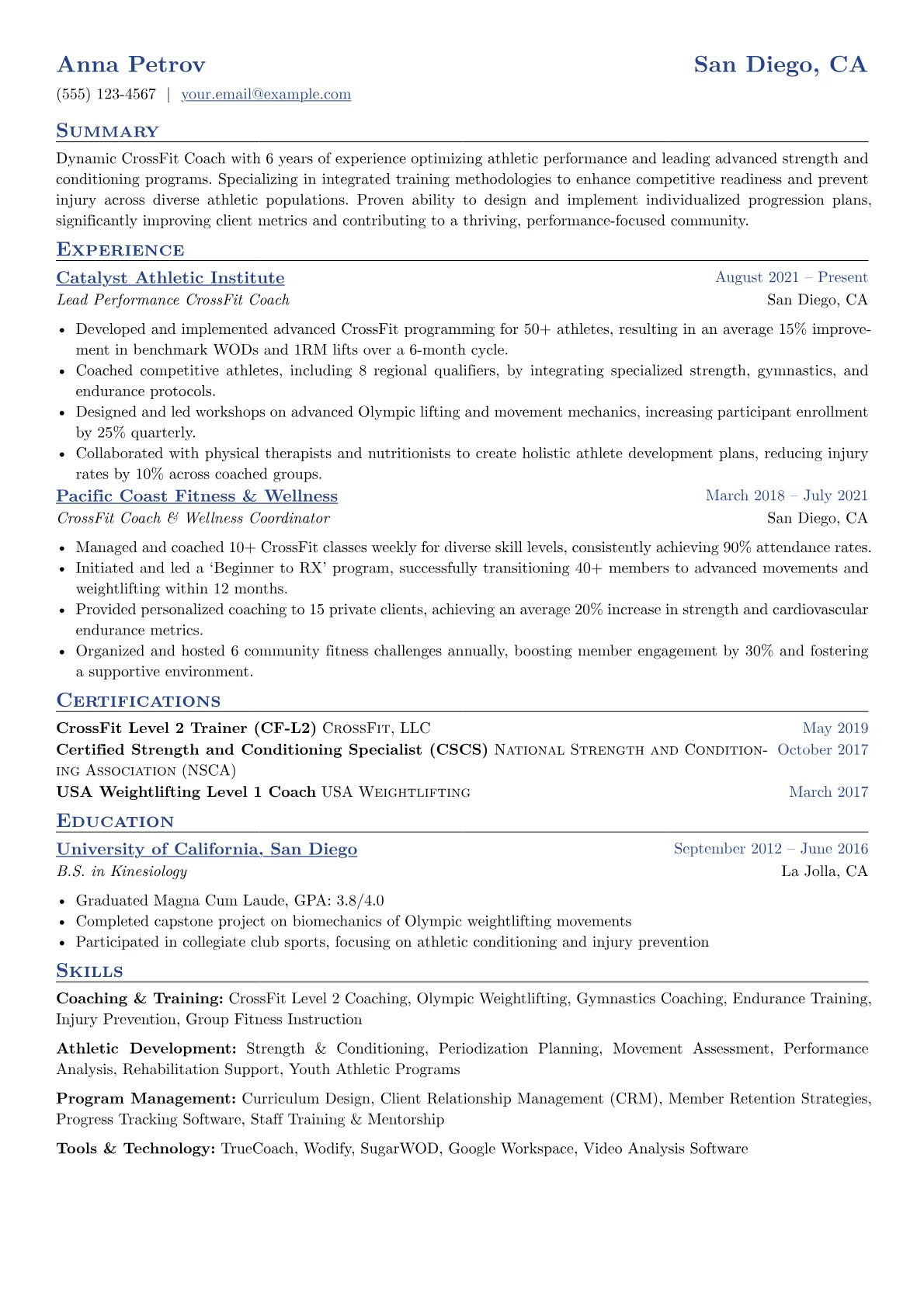 CrossFit Coach version - Page 1